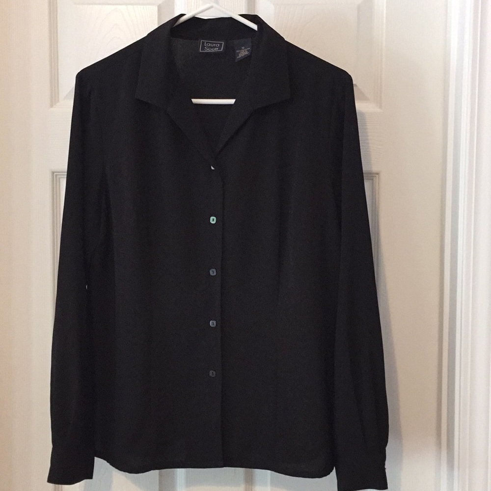 Beautiful black blouse, size 12